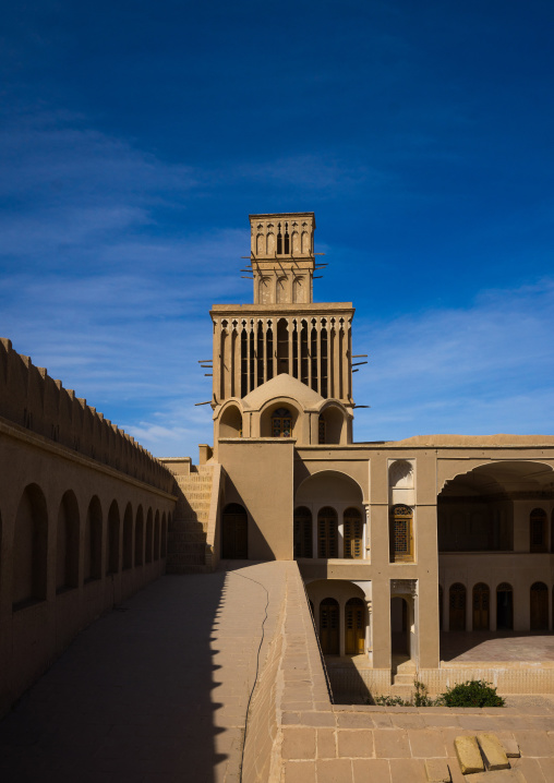 Aghazadeh Mansion Wind Towers Used As A Natural Cooling System In Iranian Traditional Architecture, Fars Province, Abarkooh, Iran