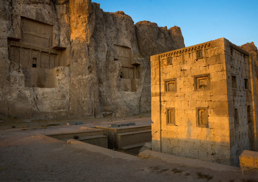 The Tower Knows As The Ka'bah Of Zoroaster In Naqsh-e Rustam Necropolis, Fars Province, Shiraz, Iran