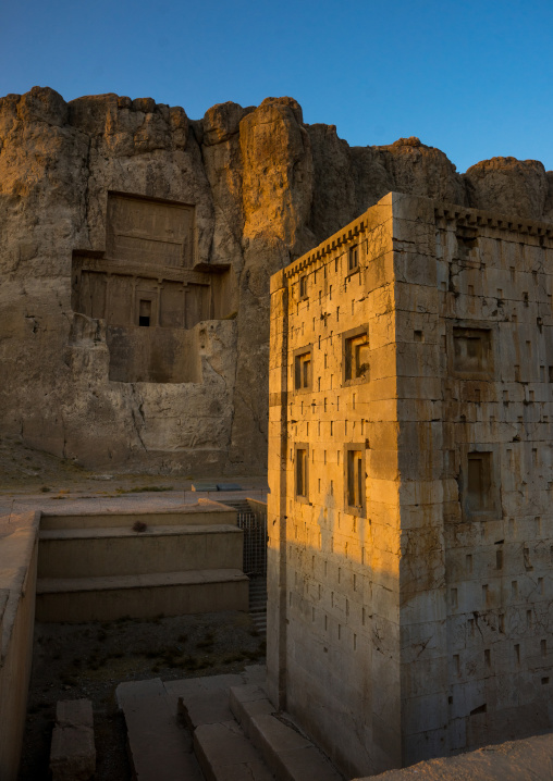 The Tower Knows As The Ka'bah Of Zoroaster In Naqsh-e Rustam Necropolis, Fars Province, Shiraz, Iran