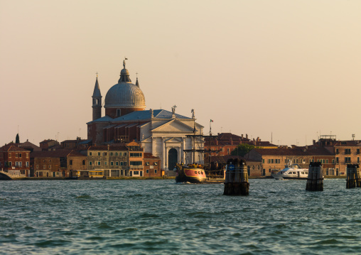 Old venitian buildings on the canal, Veneto Region, Venice, Italy