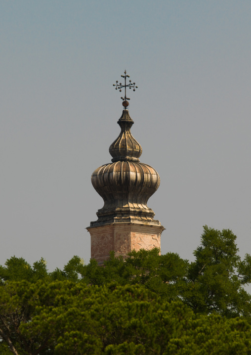 Top of an old church, Veneto Region, Venice, Italy