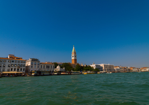 Old venitian buildings on the canal, Veneto Region, Venice, Italy