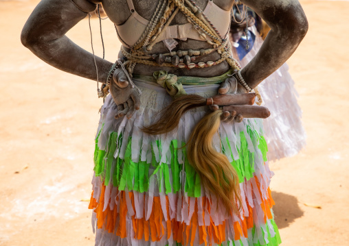 Komian woman during a ceremony in Adjoua Messouma Komians initiation centre, Moyen-Comoé, Aniassue, Ivory Coast