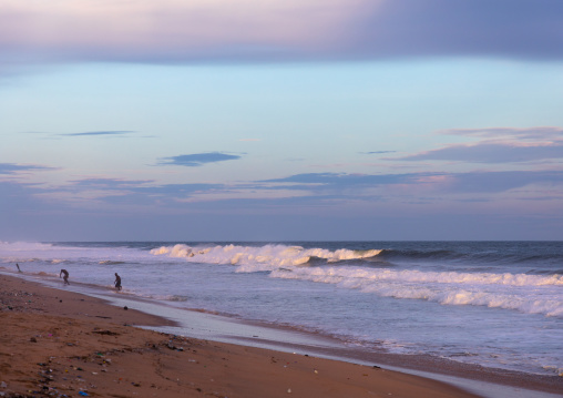 Beach at dusk, Sud-Comoé, Grand-Bassam, Ivory Coast