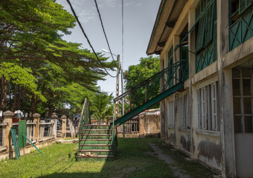 Old french colonial building formerly the customs house in the UNESCO world heritage area, Sud-Comoé, Grand-Bassam, Ivory Coast