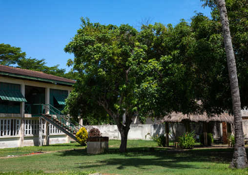 Old french colonial building formerly the customs house in the UNESCO world heritage area, Sud-Comoé, Grand-Bassam, Ivory Coast