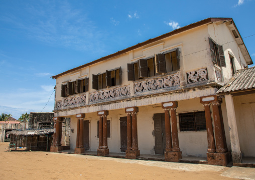 Old french colonial building in the UNESCO world heritage area, Sud-Comoé, Grand-Bassam, Ivory Coast