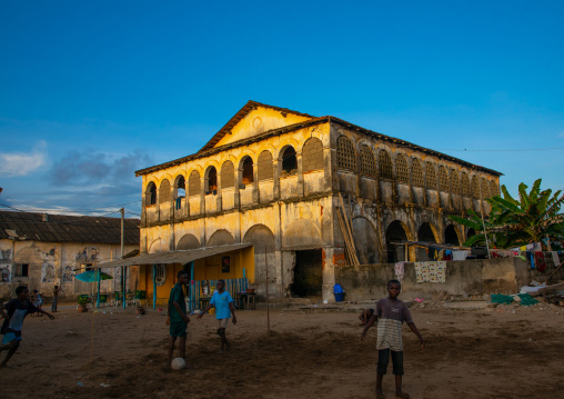 Maison Varlet old french colonial house, Sud-Comoé, Grand-Bassam, Ivory Coast