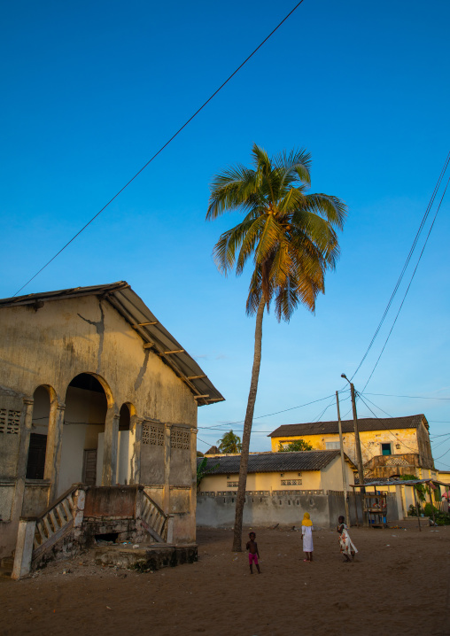 Old french colonial building in the UNESCO world heritage area, Sud-Comoé, Grand-Bassam, Ivory Coast