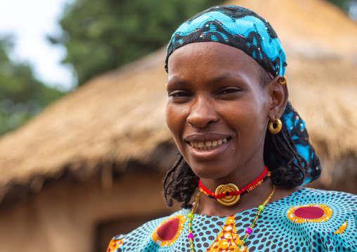 Portrait of a Peul tribe girl, Savanes district, Boundiali, Ivory Coast