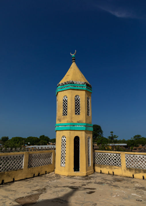 Minaret of the grand mosque, Denguélé, Korondougou, Ivory Coast