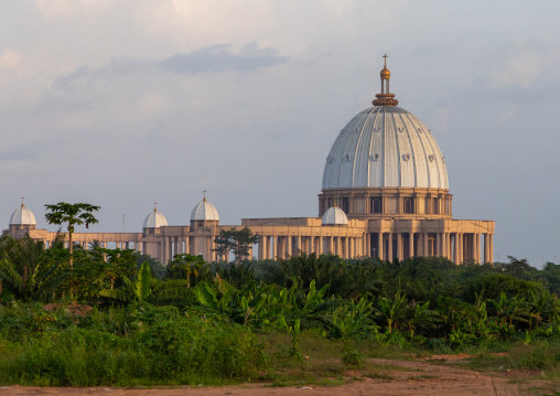 Our lady of peace basilica christian cathedral built by Félix Houphouët-Boigny, Région des Lacs, Yamoussoukro, Ivory Coast