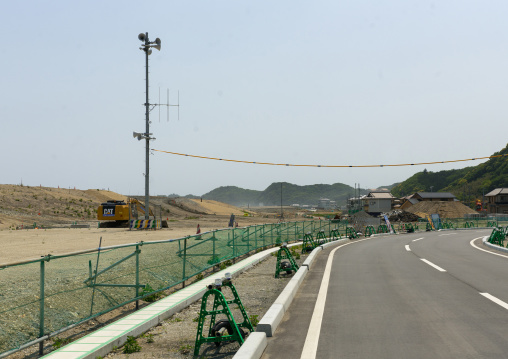 Contaminated beach after the daiichi nuclear power plant irradiation, Fukushima prefecture, Tairatoyoma beach, Japan