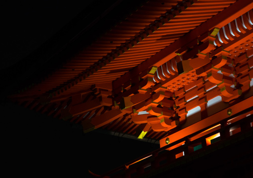 Fushimi inari taisha temple by night, Kansai region, Kyoto, Japan