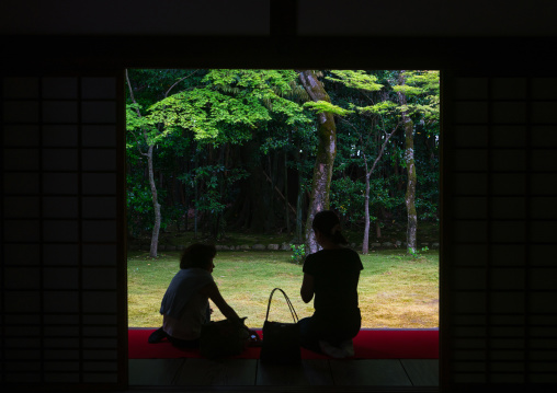 Garden in koto-in zen buddhist temple in daitoku-ji, Kansai region, Kyoto, Japan