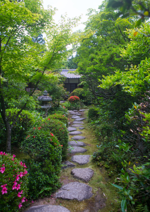 Garden in koto-in zen buddhist temple in daitoku-ji, Kansai region, Kyoto, Japan