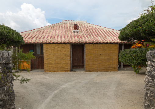 A traditional house, Yaeyama Islands, Taketomi island, Japan