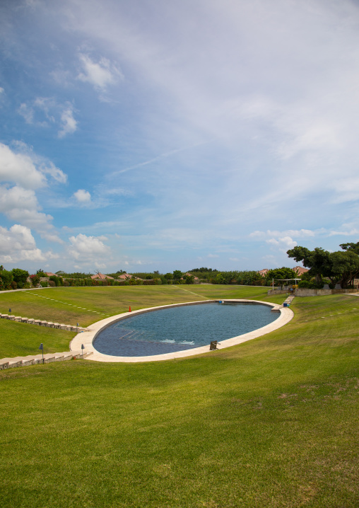 Hoshinoya hotel swimming pool, Yaeyama Islands, Taketomi island, Japan