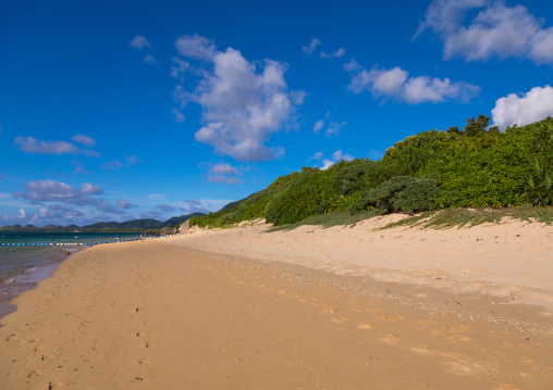 Empty sunset beach, Yaeyama Islands, Ishigaki, Japan