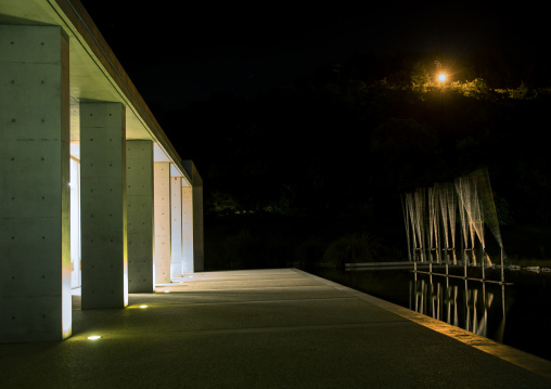 Wooden installation art in Benesse house, Seto Inland Sea, Naoshima, Japan