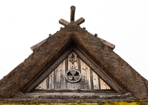 Thatched roofed house in a traditional village, Kyoto Prefecture, Miyama, Japan