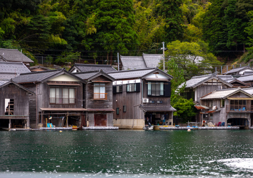 Funaya fishermen houses, Kyoto prefecture, Ine, Japan