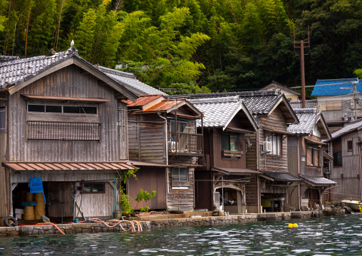 Funaya fishermen houses, Kyoto prefecture, Ine, Japan