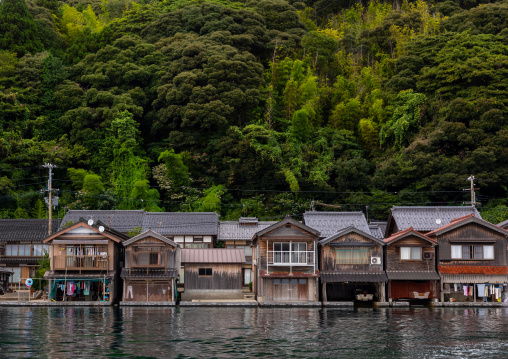 Funaya fishermen houses, Kyoto prefecture, Ine, Japan