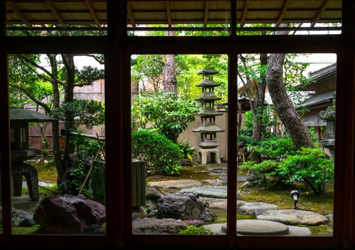 Kinjhoro ryokan japanese garden, Ishikawa Prefecture, Kanazawa, Japan