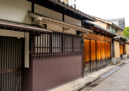 Traditional wooden house in the old samurai quarter, Ishikawa Prefecture, Kanazawa, Japan