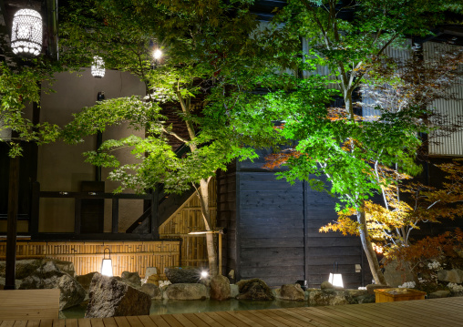 Takefue ryokan garden, Kumamoto Prefecture, Minamioguni-machi, Japan