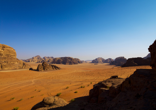 Desert Landscape At Wadi Rum, Jordan