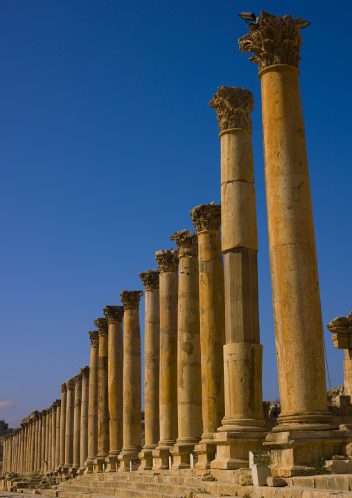 Colonnaded Street  Roman Ruins, Jerash, Jordan