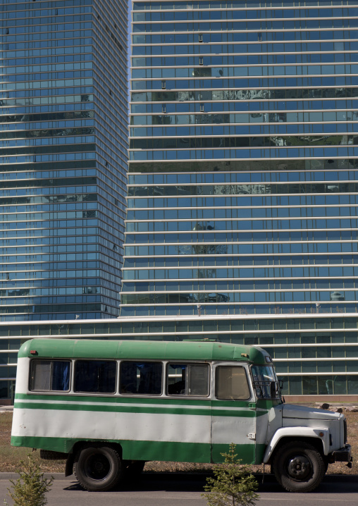 Old Bus In Astana, Kazakhstan