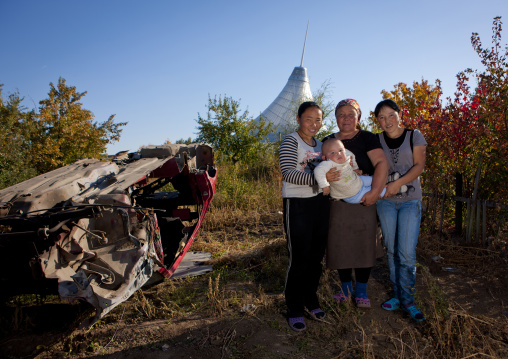 Family Living In The Poor Suburbs Of Astana, Kazakhstan