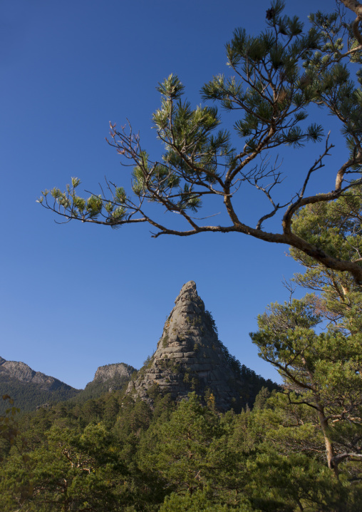 Rocky Peak Nearby Burabay Lake, Kazakhstan