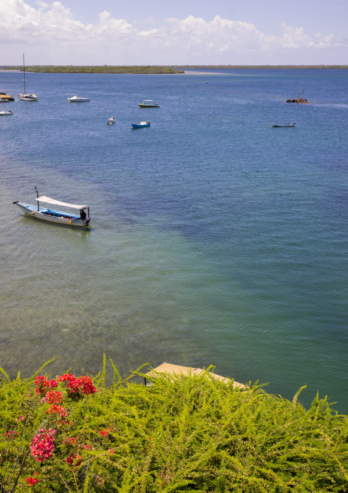 Boats in the sea, Lamu county, Shela, Kenya