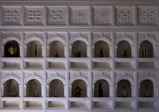 A frieze of niches in a wall in forodhani house, Lamu county, Shela, Kenya