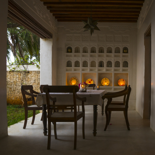 A frieze of niches in a wall in forodhani house, Lamu county, Shela, Kenya