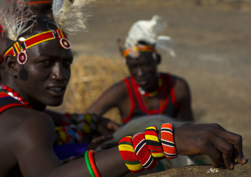 Turkana tribesmen, Turkana lake, Loiyangalani, Kenya