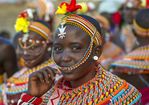 Rendille tribeswomen, Turkana lake, Loiyangalani, Kenya