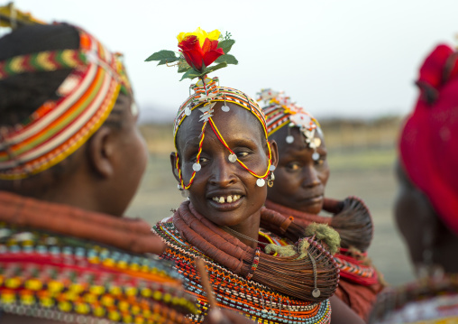 Rendille tribeswomen, Turkana lake, Loiyangalani, Kenya