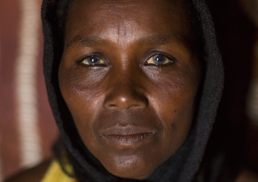 Borana tribe woman inside a hut, Marsabit district, Marsabit, Kenya