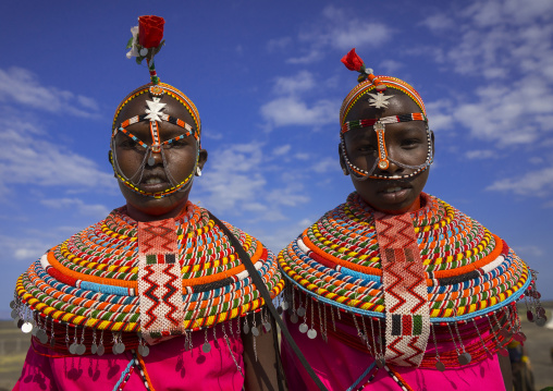 Rendille tribeswomen, Turkana lake, Loiyangalani, Kenya