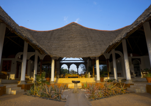 Part of the luxurious sasaab lodge on the banks of the uaso nyiru river, Samburu county, Samburu national reserve, Kenya