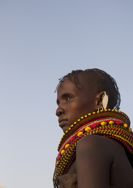 Turkana tribe woman, Turkana lake, Loiyangalani, Kenya