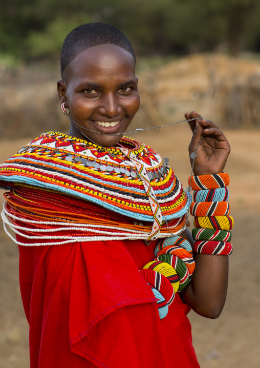 Portrait of a rendille tribeswoman, Marsabit district, Ngurunit, Kenya