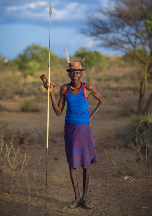 Pokot tribesman, Baringo county, Baringo, Kenya