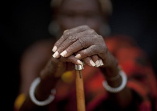 Turkana tribe man hands, Rift Valley Province, Turkana lake, Kenya