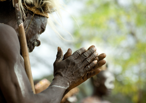 Portrait of a Tharaka tribe man, Laikipia County, Mount Kenya, Kenya